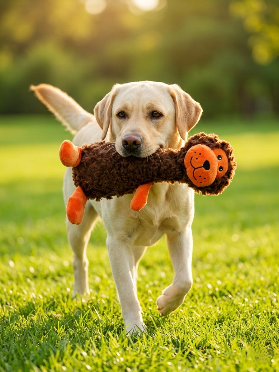 Lion Squeaky Plush Dog Toy