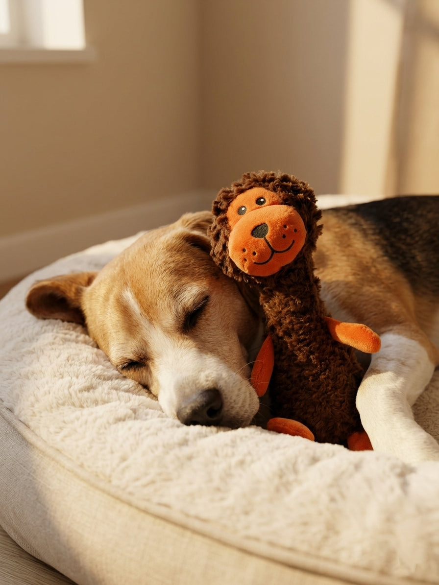 Lion Squeaky Plush Dog Toy