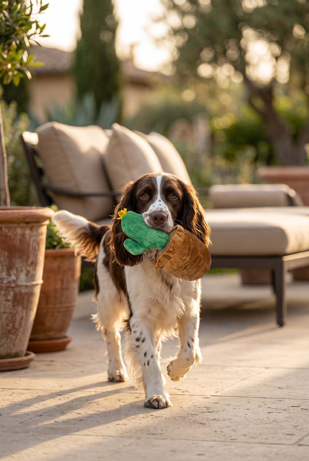 Cactus Squeaky Plush Dog Toy