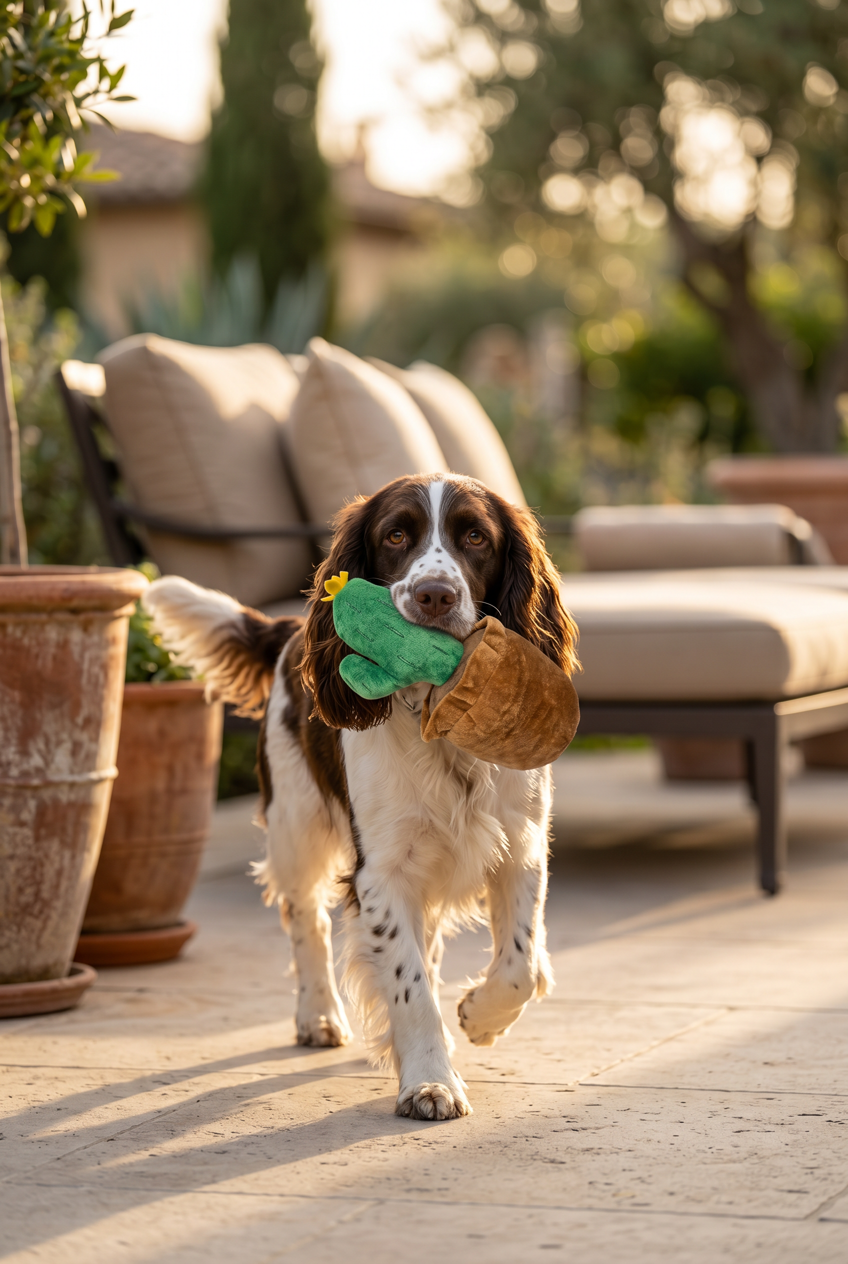 Cactus Squeaky Plush Dog Toy