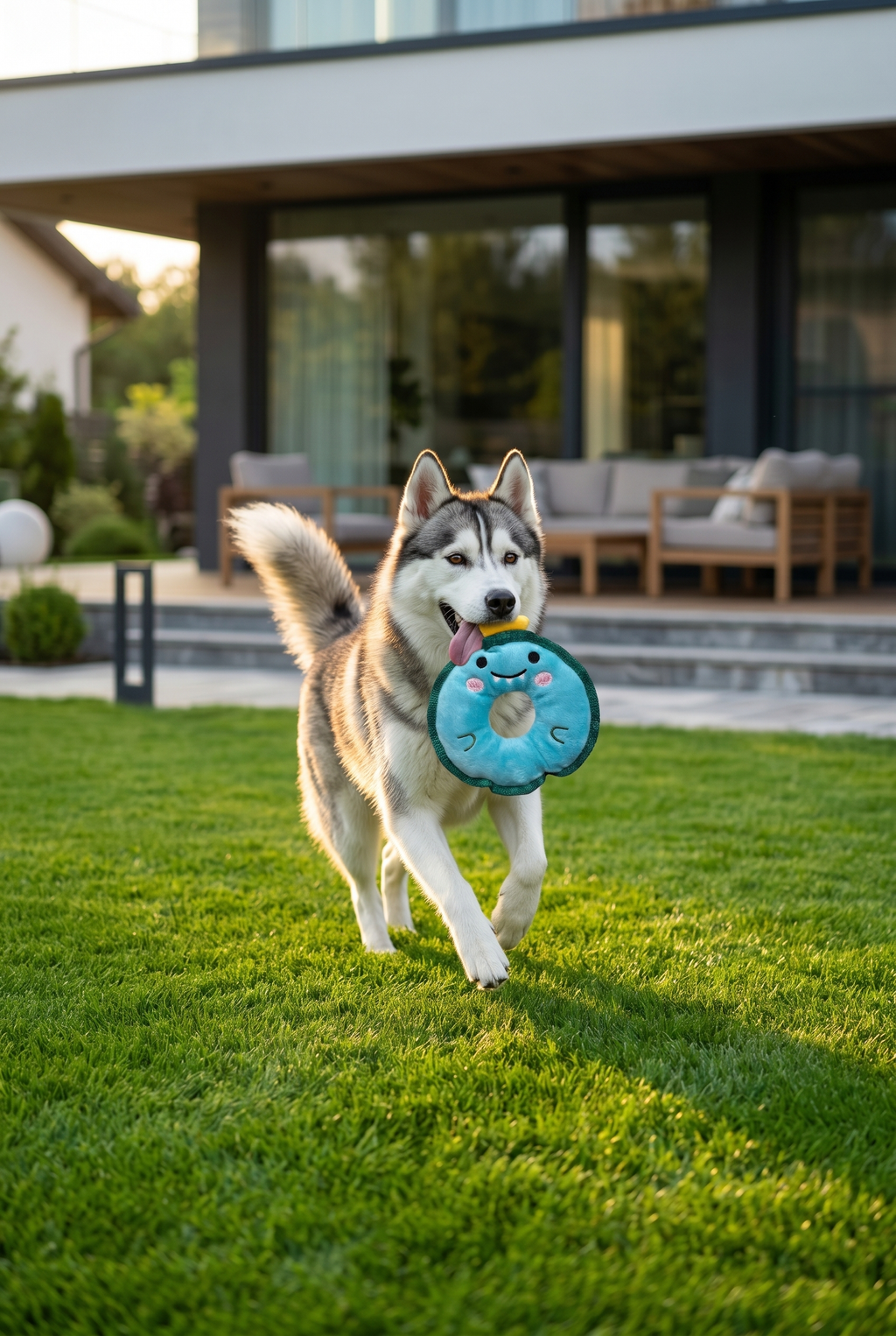 Animal Ring Squeaky Flyer
