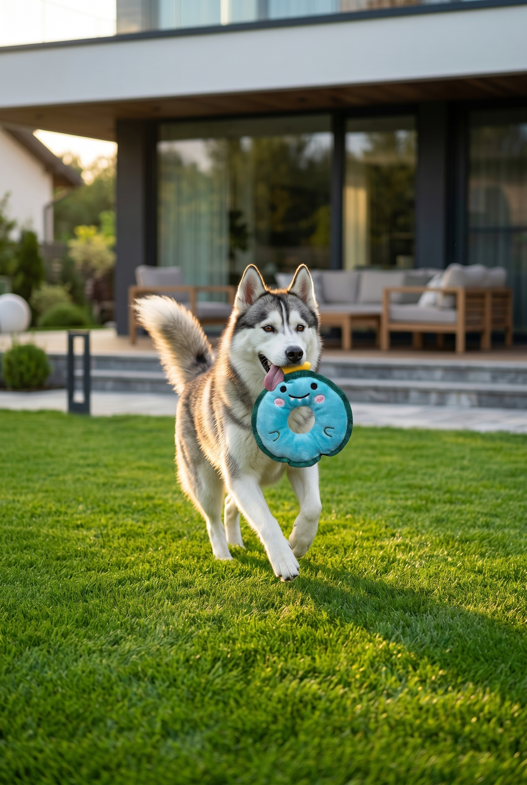 Animal Ring Squeaky Flyer