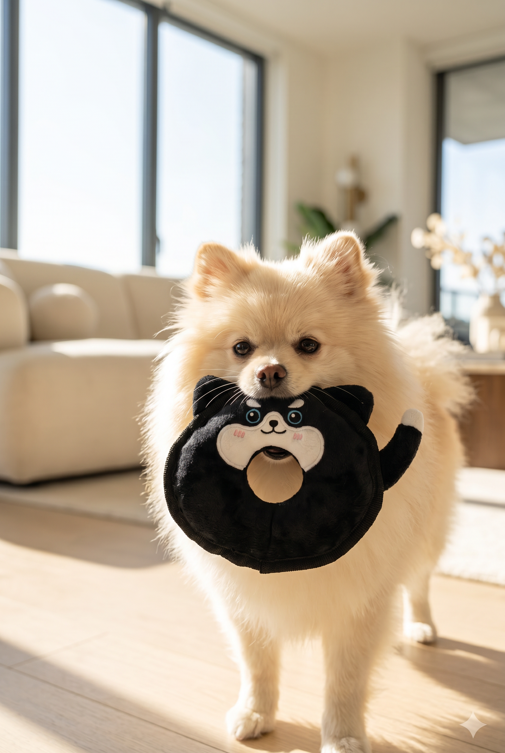 Animal Ring Squeaky Flyer