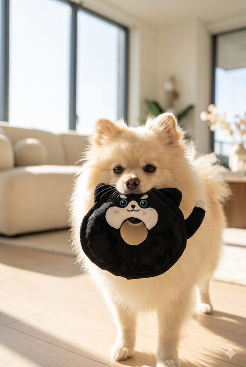Animal Ring Squeaky Flyer
